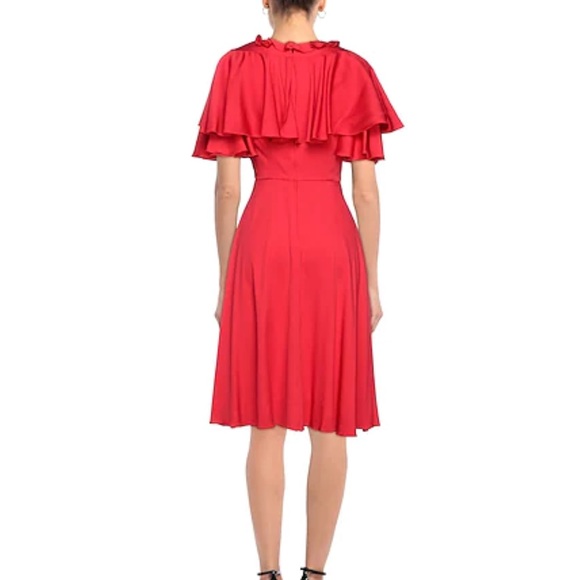 Dolce & Gabbana silk ruffles midi dress - Picture 2 of 14